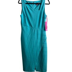 NWT Betsey Johnson Women’s Blue Fitted Sheath Dress Size 10